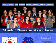 Tablet Screenshot of musictherapyassociates.com